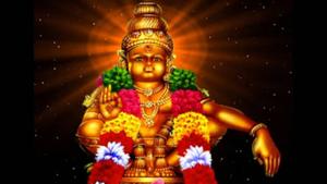 Lord Ayyappa With Garlands Close-up lord ayyappa wallpaper