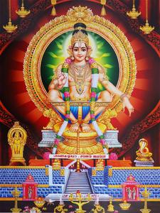 Lord Ayyappa With Golden Trinkets lord ayyappa wallpaper