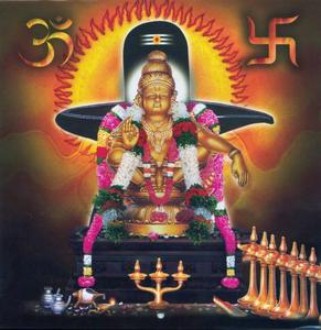 Lord Ayyappa With Hindu Symbols lord ayyappa wallpaper