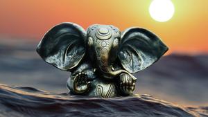 Lord Ganesha blessing us with knowledge, prosperity, and beautiful beginnings ganesh wallpaper