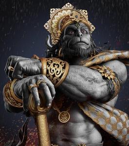 Lord Hanuman 3D Portrait lord hanuman 3d wallpaper