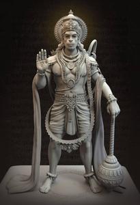 Lord Hanuman 3D Stone Sculpture lord hanuman 3d wallpaper