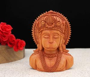 Lord Hanuman 3D Wood Sculpture lord hanuman 3d wallpaper