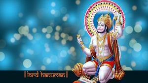Lord Hanuman Kneeling HD Wallpaper