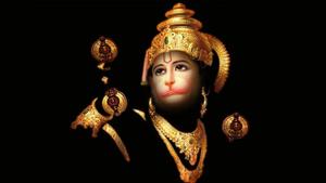 Lord Hanuman On Black HD Wallpaper