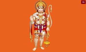 Lord Hanuman Standing In Royal Garments HD Wallpaper