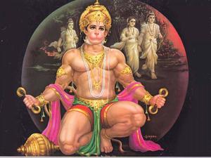 Lord Hanuman With Ramayana Characters HD Wallpaper