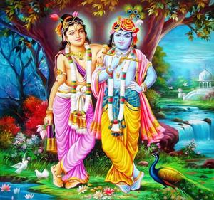 Lord Krishna - The Avatara of Supreme Divinity.  Wallpaper