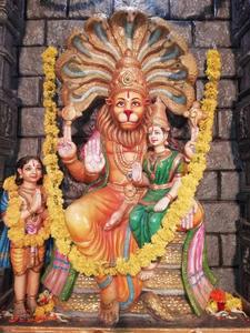 Lord Narasimha Sculpture In Hyderabad lord narasimha wallpaper