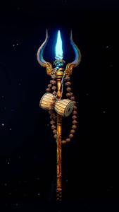 Lord Shiva HD Trident And Beads Wallpaper