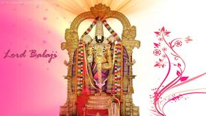 Lord Venkateswara 4K Over Pink Gradient Background lord venkateswara 4k wallpaper