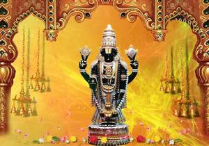 Lord Venkateswara Golden Chandeliers