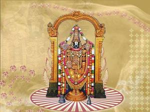 Lord Venkateswara On Spinning Red Floor