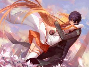 Love Conquers All aesthetic couple anime wallpaper