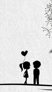 Love Cute Couple Black And White love cute couple wallpaper