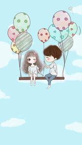 Love Cute Couple In The Air love cute couple wallpaper