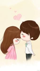Love Cute Couple Kissing Forehead Kiss love cute couple wallpaper