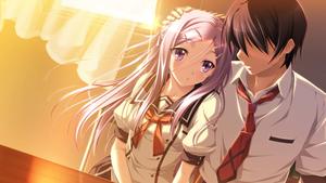 Love Has No Boundaries anime couple wallpaper