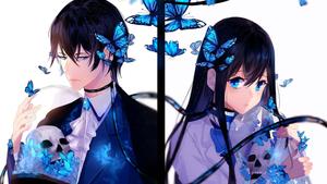 Love is in the air aesthetic couple anime wallpaper