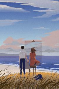 Love knows no boundaries: an Aesthetic Anime Couple aesthetic couple anime wallpaper