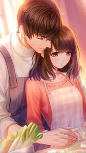 Love knows no bounds, not even an anime world. anime couple wallpaper