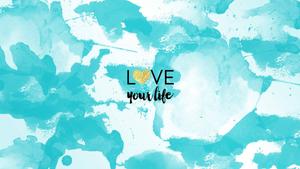 Love Your Life Pastel Aesthetic pastel aesthetic wallpaper