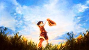 Luffy And Blue Sky luffy wallpaper