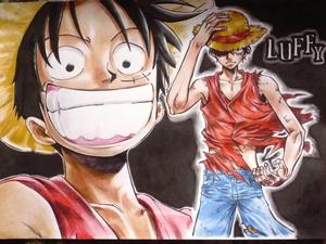 Luffy Big Mouth Sketch Fanart luffy wallpaper