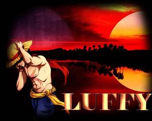 Luffy Red Sky Poster luffy wallpaper