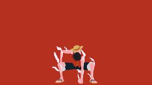 Luffy, The Pirate King minimalist wallpaper