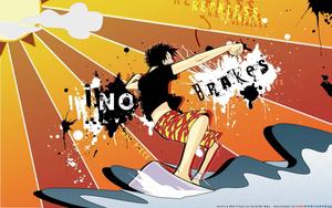 Luffy The Pirate Surfing Fanart luffy wallpaper