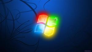 Luminescent Windows 7 logo windows 7 wallpaper
