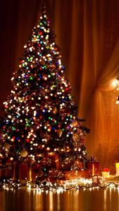 Luminous Christmas Tree IPhone christmas iphone wallpaper