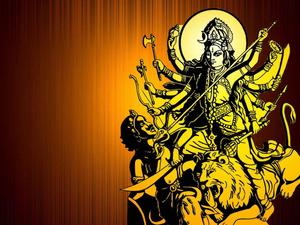 Maa Kali And Shiva Yellow Aesthetic Sketch On Orange maa kali wallpaper