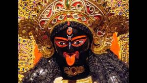 Maa Kali Black Statue Close-Up maa kali wallpaper