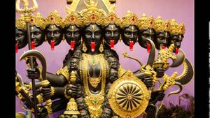 Maa Kali Black Statue Multiple Heads maa kali wallpaper