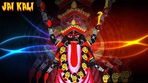 Maa Kali Blue And Orange maa kali wallpaper
