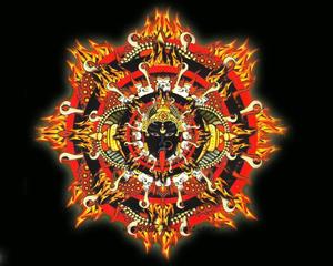 Maa Kali Fire Aesthetic Symbol maa kali wallpaper