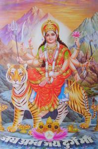 Maa Sherawali Hindu Goddess Artwork maa sherawali wallpaper