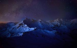 Macbook Pro Night Sky Icy Mountains macbook pro wallpaper