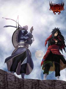 Madara Uchiha and Masked Obito madara wallpaper