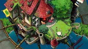 Magical Adventure Awaits in Howl's Moving Castle studio ghibli wallpaper