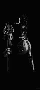 Mahadev Full HD Minimalist Art Wallpaper