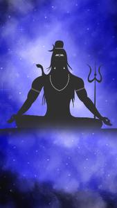 Mahadev Full HD Purple Art Wallpaper