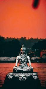 Mahadev Full HD Red Sky Wallpaper