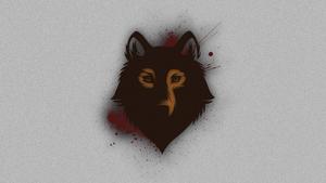 Majestic Brown Wolf against the Misty Night wolf wallpaper