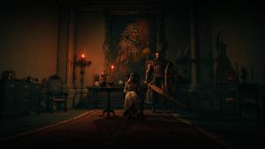Majestic Encounter at Volcano Manor in Elden Ring elden ring wallpaper