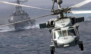 Majestic Helicopter Soaring High Wallpaper