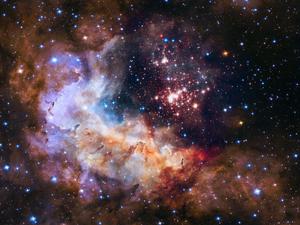 "Majestic Look at Star Clusters in Space" Wallpaper