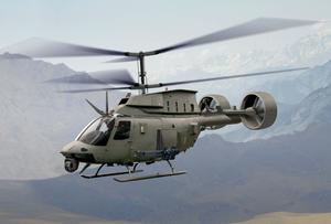 Majestic View of Helicopter in Hovering Flight Wallpaper